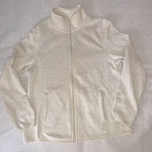 Swiss Tech Oatmeal Quarter Zip Fleece Pullover Jacket Cozy Soft XL 16-18